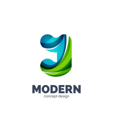 Modern soyut fütüristik logosu