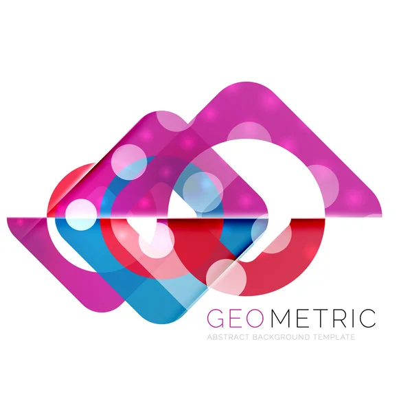 Geometryczne minimalne streszczenie tło z efektami świetlnymi — Wektor stockowy