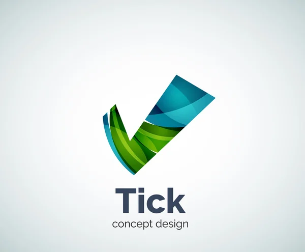 Tick logo template — Stock Vector