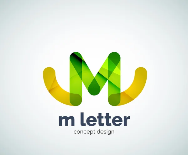 Letra M logo — Vector de stock