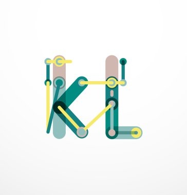 Özet satırı tasarım mektup logo