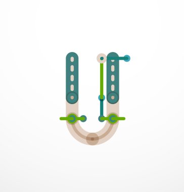 Özet satırı tasarım mektup logo