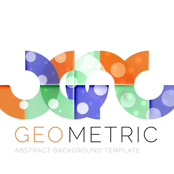 Sfondo geometrico minimale astratto con effetti di luce — Vettoriale Stock