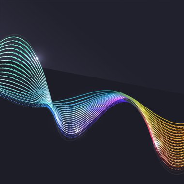 Koyu arka plan dalga duman