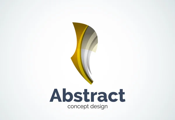 Логотип абстрактной волны искушает, концепция плавного движения — стоковый вектор