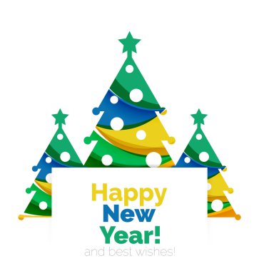 Yılbaşı ağacı, yılbaşı banner öğeleri