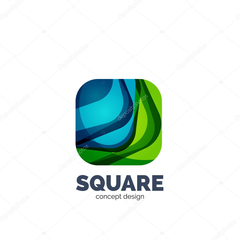 Vector abstract square logo, business icon