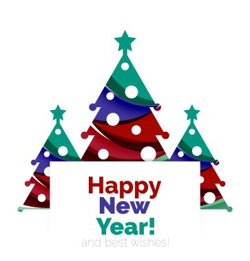 Yılbaşı ağacı, yılbaşı banner öğeleri