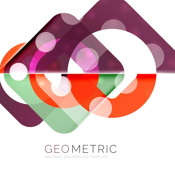 Fondo abstracto geométrico brillante — Vector de stock