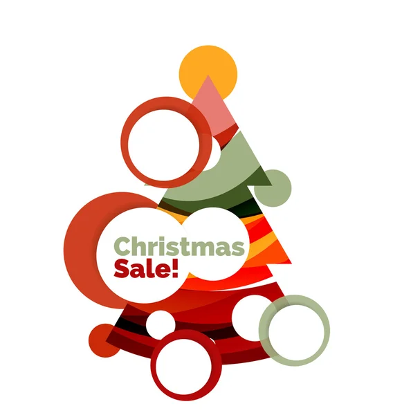 Abstract ontwerp van de banner van de verkoop van Kerstmis met lege ruimte — Stockvector