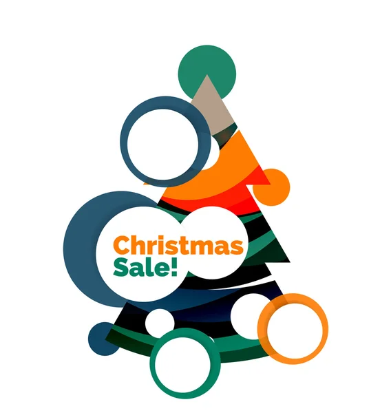 Design de banner abstrato de Natal colorido com bolhas —  Vetores de Stock