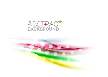 Renk dalgalar, satırları bulanık. Vektör arka plan şablonu