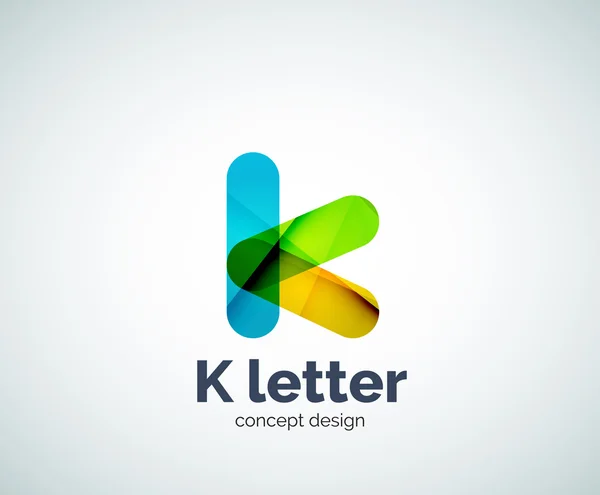 Letra K logo — Vector de stock