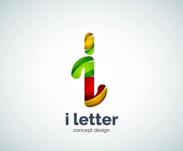 Letra I logo — Vector de stock