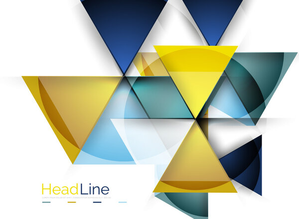 Глянцевое стекло в современном треугольнике
