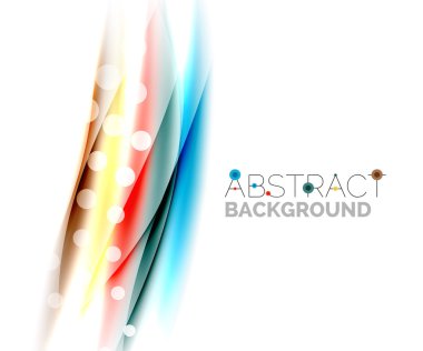 Renk dalgalar, satırları bulanık. Vektör arka plan şablonu