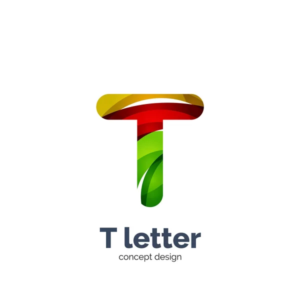 Litera t logo — Wektor stockowy