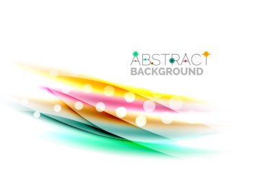 Renk dalgalar, satırları bulanık. Vektör arka plan şablonu