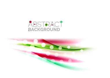 Parlak renkli çizgili beyaz arka planda - hareket