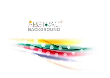 Renk dalgalar, satırları bulanık. Vektör arka plan şablonu