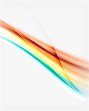 Parlak bulanık satır dalgalar