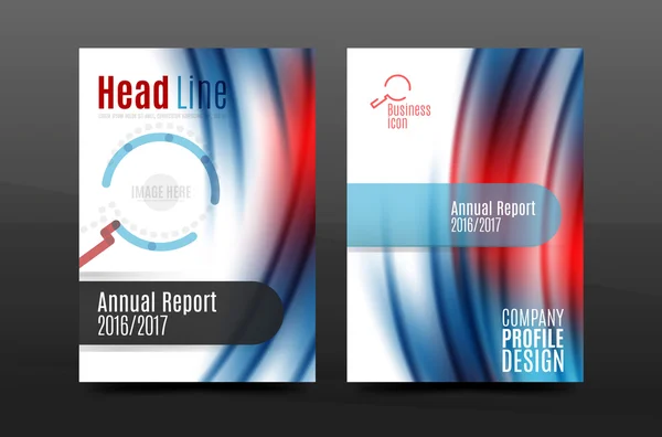 A4 formaat jaarlijkse verslag business flyer cover — Stockvector