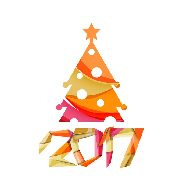 Nyår och jul semester element — Stock vektor
