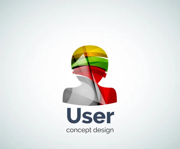 Kullanıcı avatar logo şablonu — Stok Vektör