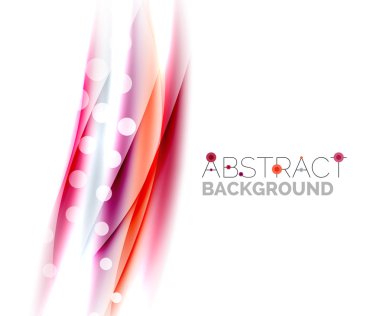 Parlak renkli çizgili beyaz arka planda - hareket