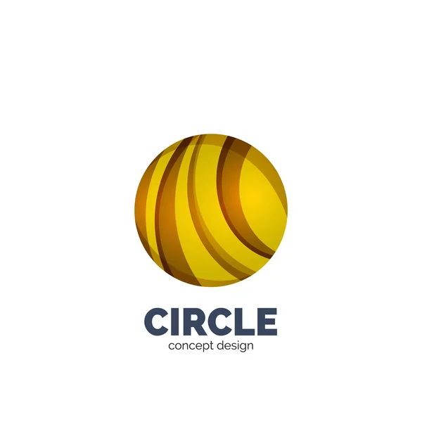 Логотип векторного круга — стоковый вектор