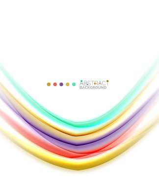 Beyaz, hareket kavramı arka plan üzerinde renkli çizgiler