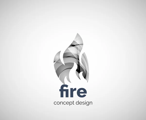 Plantilla de logotipo de fuego — Vector de stock