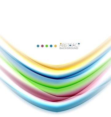 Beyaz, hareket kavramı arka plan üzerinde renkli çizgiler