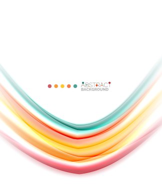 Beyaz, hareket kavramı arka plan üzerinde renkli çizgiler