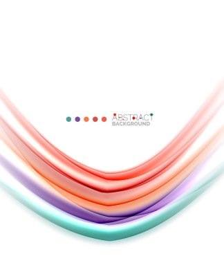 Beyaz, hareket kavramı arka plan üzerinde renkli çizgiler