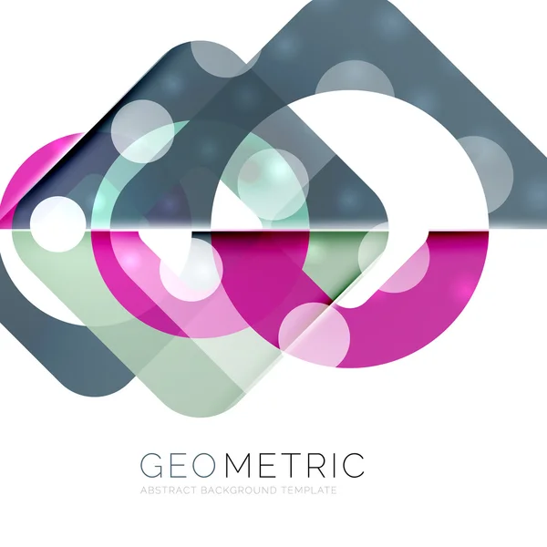 Glanzende geometrische abstracte achtergrond — Stockvector