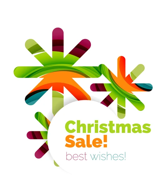 Christmas and New Year sale banner — Stock Vector