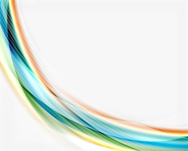 Beyaz renkli düzgün çizgi. Dalga arka plan