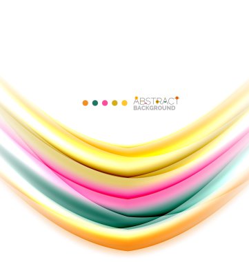 Beyaz, hareket kavramı arka plan üzerinde renkli çizgiler