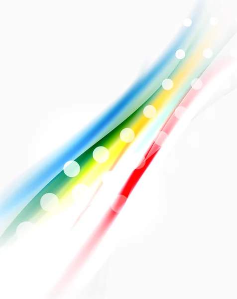 闪亮的模糊的线波 — 图库矢量图片