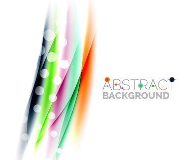 Parlak renkli çizgili beyaz arka planda - hareket