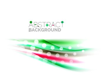 Renk dalgalar, satırları bulanık. Vektör arka plan şablonu