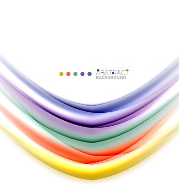 Beyaz, hareket kavramı arka plan üzerinde renkli çizgiler