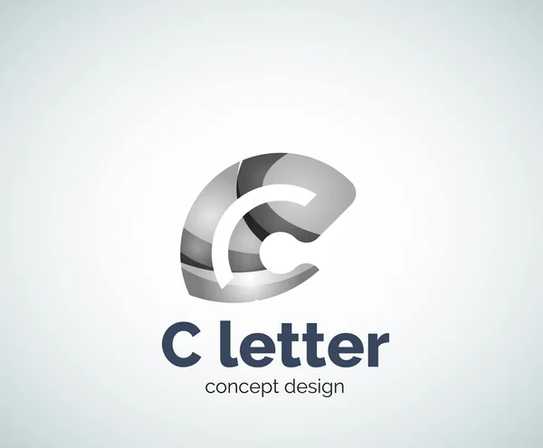 Vektor C dopis koncepce logo šablona — Stockový vektor