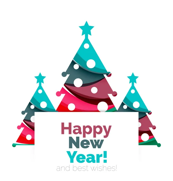 Nouvel An et Noël éléments de vacances — Image vectorielle