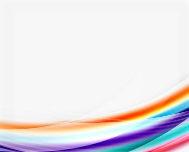 Parlak saydam dalga vektör şablonu