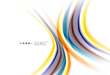 Beyaz, hareket kavramı arka plan üzerinde renkli çizgiler