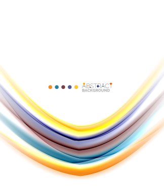 Beyaz, hareket kavramı arka plan üzerinde renkli çizgiler