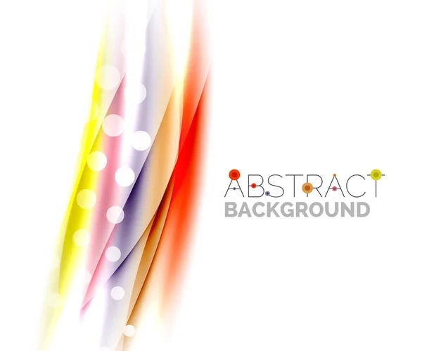 Farbe wellige Linien mit leicht glänzenden Effekten. abstrakte Hintergrundvorlage — Stockvektor