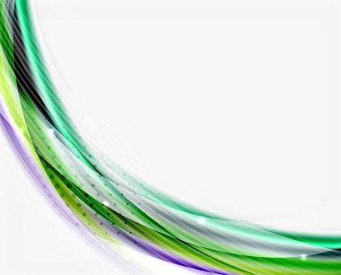 Beyaz renkli düzgün çizgi. Dalga arka plan